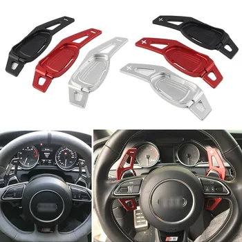 

Aluminum Alloy Car Steering Wheel Paddle Shift Left & Right 2Pcs DSG Direct Shift Gear For Audi A5 S5 SQ5 2016