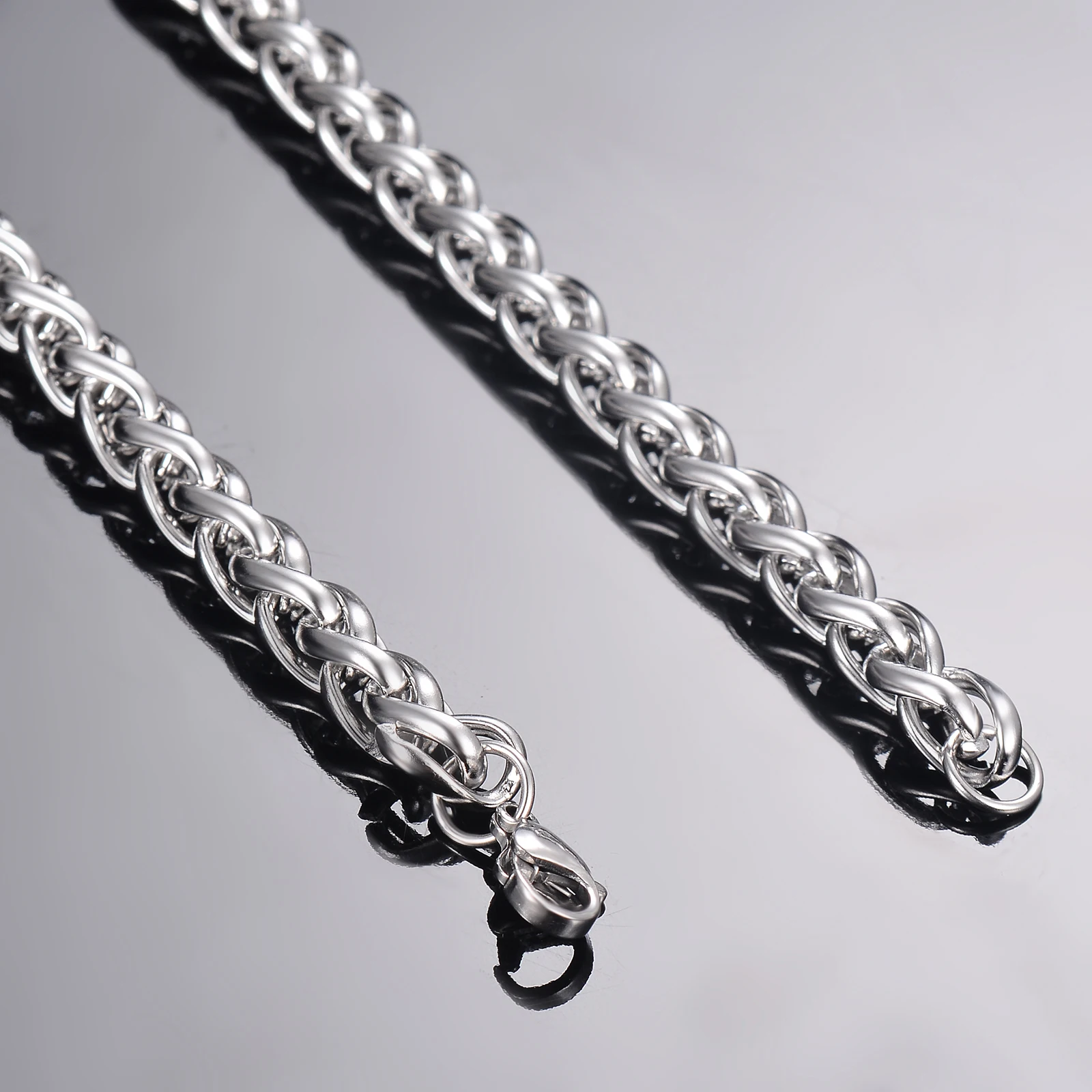 Stainless Steel Necklace 1 piece Width 2.5mm/3mm/4mm/5mm/6mm Keel Link for Men Women