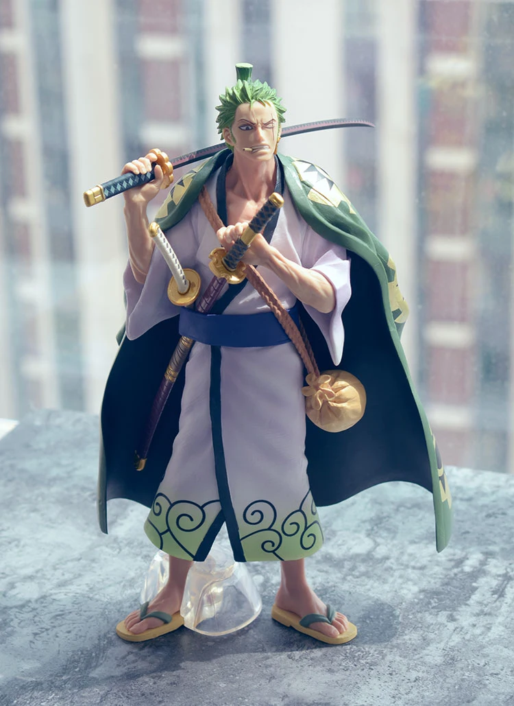 Аниме one piece Roronoa Зоро, Луффи ПВХ кимоно фигурка Коллекционная модель игрушки Подлинная ручная модель Кукла 26 см