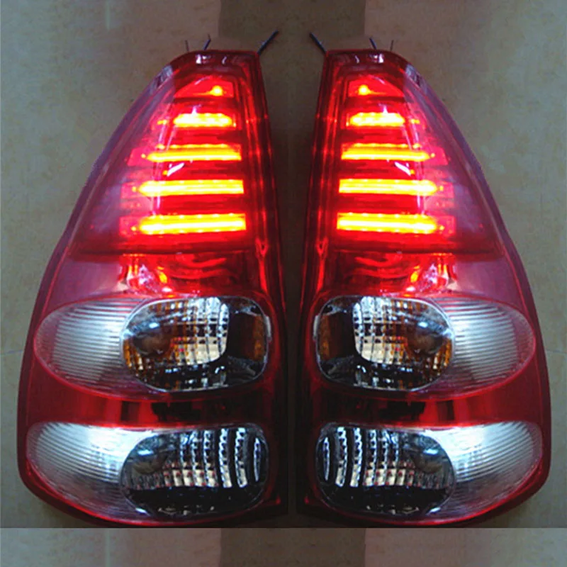 

For Toyota Land Cruiser FJ120 LC120 2700 4000 Prado 2003-2009 2PCS/SET Red LED Tail Lights Taillight assembly