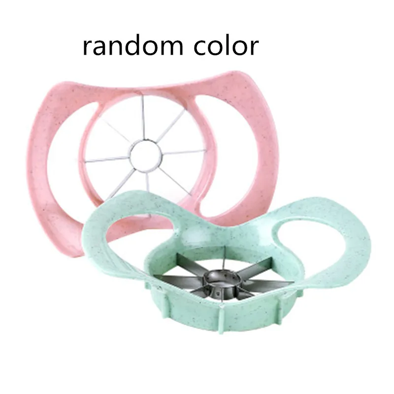 color random Нержавеющий отрезок стали нож для удаления сердцевины из яблок фруктовый слайсер креативное кухонное приспособление фруктовый слайсер детские пищевые добавки инструмент - Цвет: color random