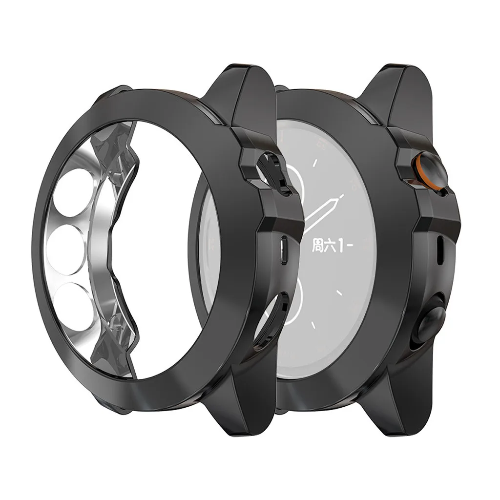 Ouhaobin Smart Accessories Case Cover For Garmin Fenix 5X Watch Electroplate Replacement TPU Case Shell Protector 930#2