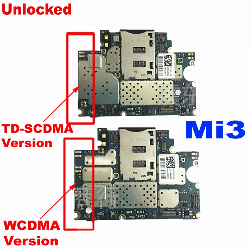 Оригинальная протестированная Рабочая материнская плата для Xiaomi Mi3 M3 Mi 3 с