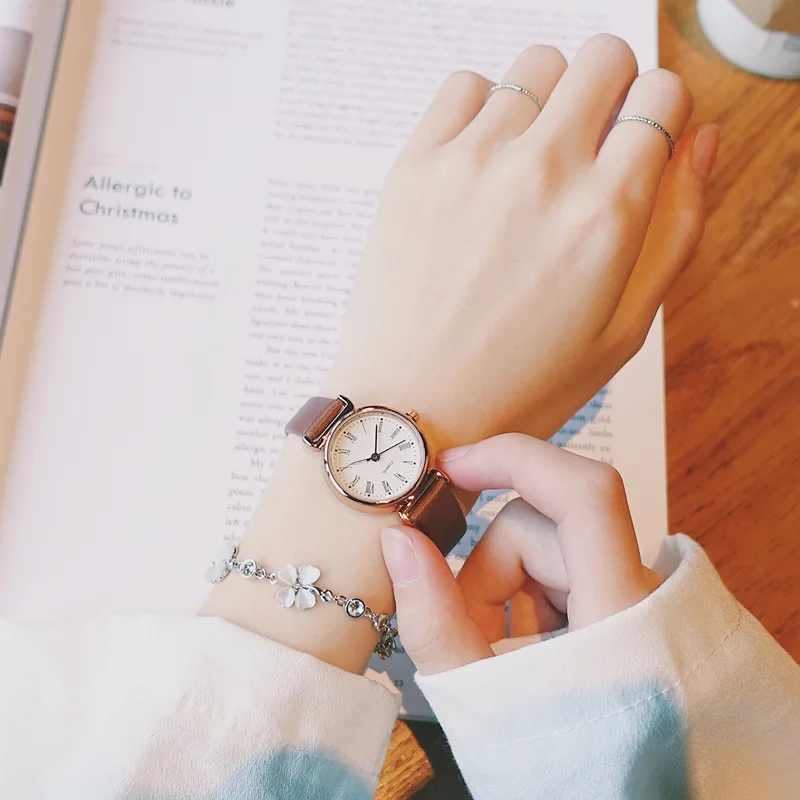

High Quality Fashion Women Watches Lady Simple Watch Waterproof Small Dial Wristwatch Girl Retro Style Clock Female Reloj Mujer