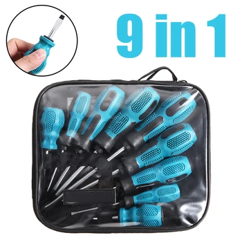 

Multifunctional 9Pcs Electric Screwdriver Multi-Bit Tools Repair Torx Screw Driver Screwdriver Kit For Home DIY Hand Tools