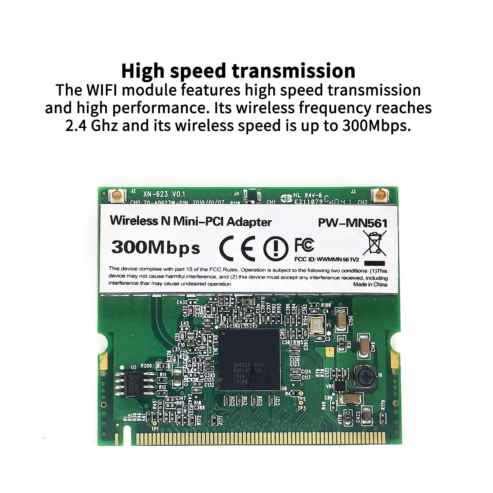 Интерфейс Mini Pci 2 4 ГГц 300 Мбит/с высокоскоростная передача беспроводной модуль