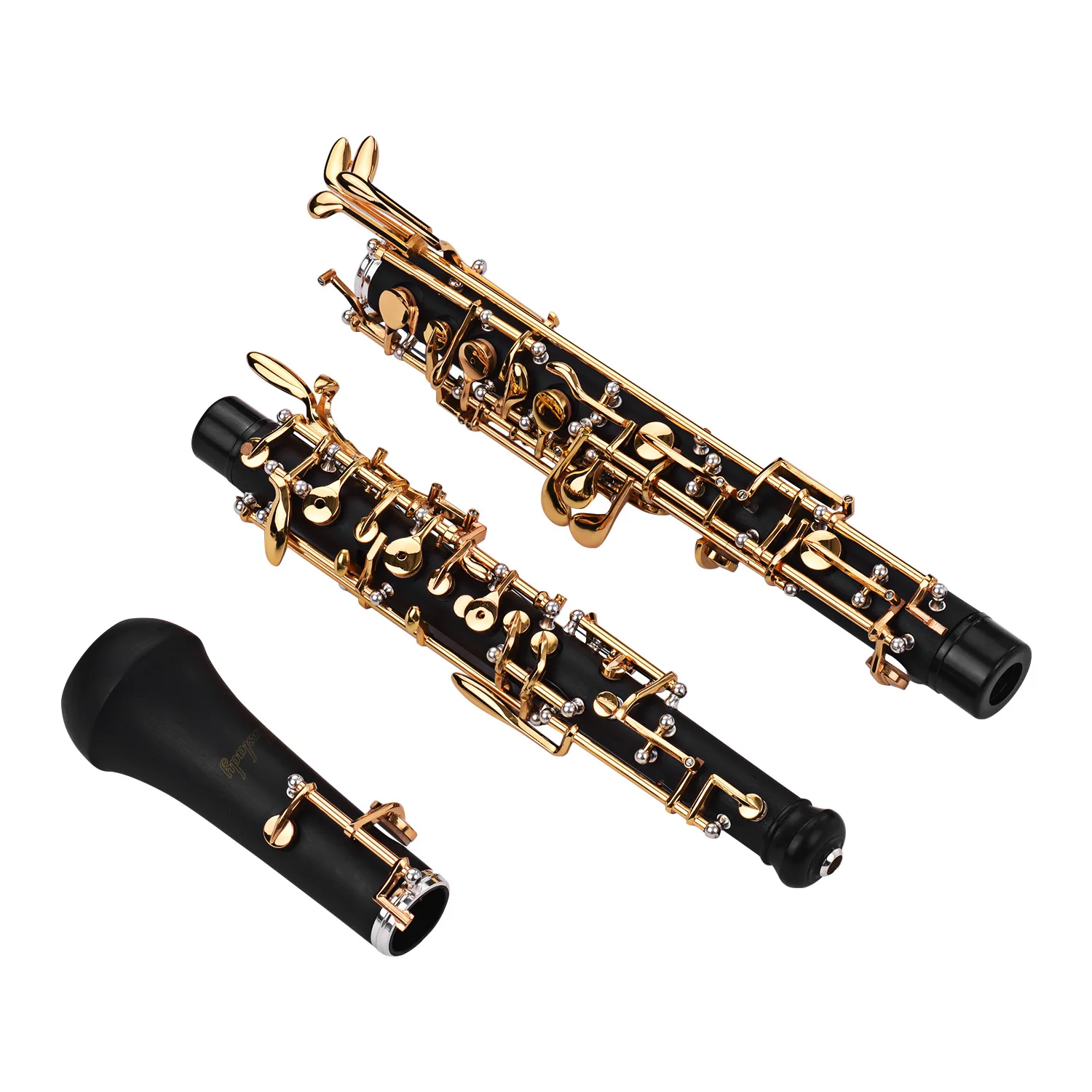 Muslady Профессиональный oboe C Ключ полуавтоматический стиль никелированные ключи деревянный духовой инструмент с гобо Рид перчатки, Чистящая салфетка