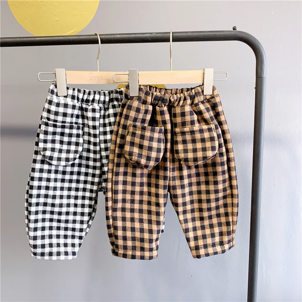 Детская зимняя теплая флисовая Фланелевая Пижама для маленьких девочек, брюки, штаны, одежда высокого качества, Прямая поставка, W1202