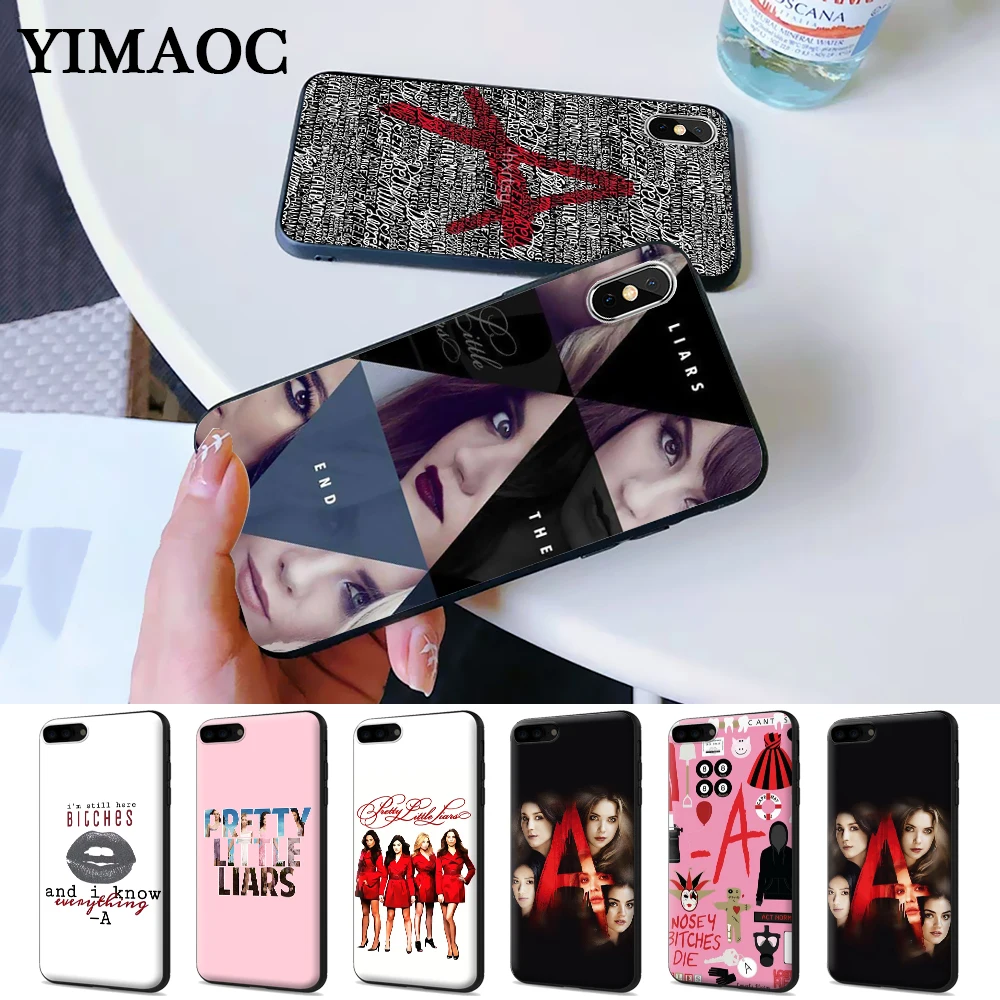 

Pretty Little Liars PLL TV Show Hybrid Silicone Case for iPhone 5 5S 6 6S Plus 7 8 X XS Max XR
