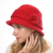 Модная зимняя шапка-ведро из искусственного меха для женщин и девушек, однотонная утолщенная мягкая теплая шапка для охоты, рыбалки, уличная шапка, женская панама, новинка