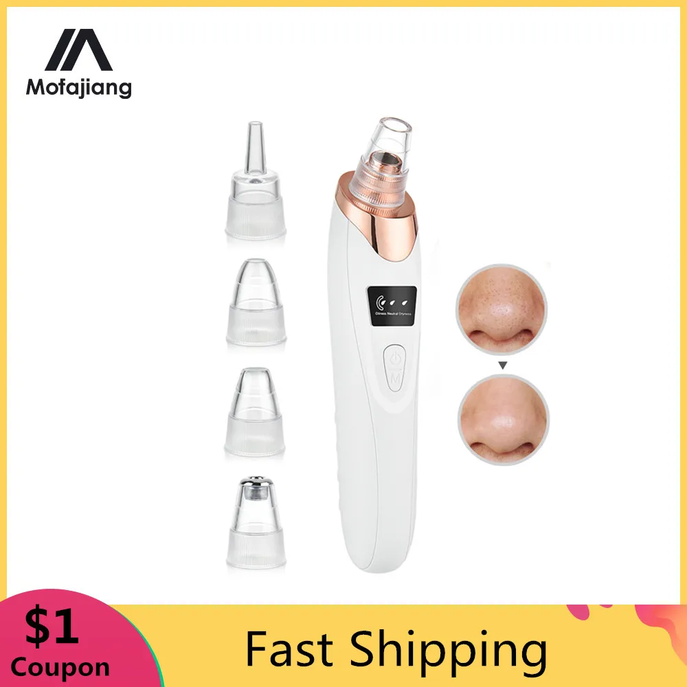 Electric Blackhead Remover Vacuum Pore Cleaner Nose Face Deep Cleansing Skin Care Machine Birthday Gift Dropshipping Beauty Tool | Красота и