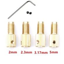 

M8 Self-Tightening Mini Brass Copper Drill Chuck Shaft Connecting Rod M8-2/2.3/3.17/5mm Fixing Device Power Tool Accessories