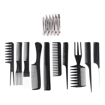 

1 Set Hair Comb Set Hairdressing Combs Hair Styling Combs Dye Hair Tool Hairpin Comb Set for Barber Hairdresser (Assorted Color)