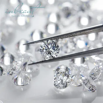 

New Popular Loose Moissanite Excellent Cut D Color VVS1 Pass Diamond Test Round Mossanite Beads for Wedding Ring Jewelry Making