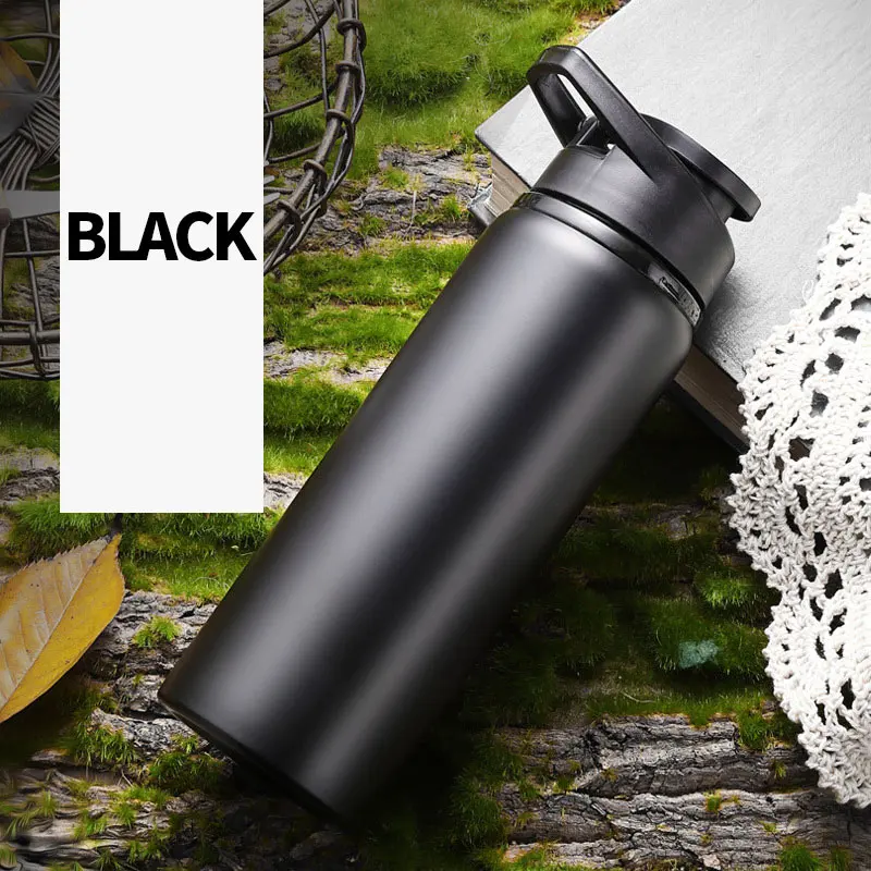 AQW1336 700ml black Keelorn 800 мл Термос с изоляцией из нержавеющей стали, термос, вакуумная колба большой емкости, термос, кофейные бутылки - Цвет: AQW1336 700ml black