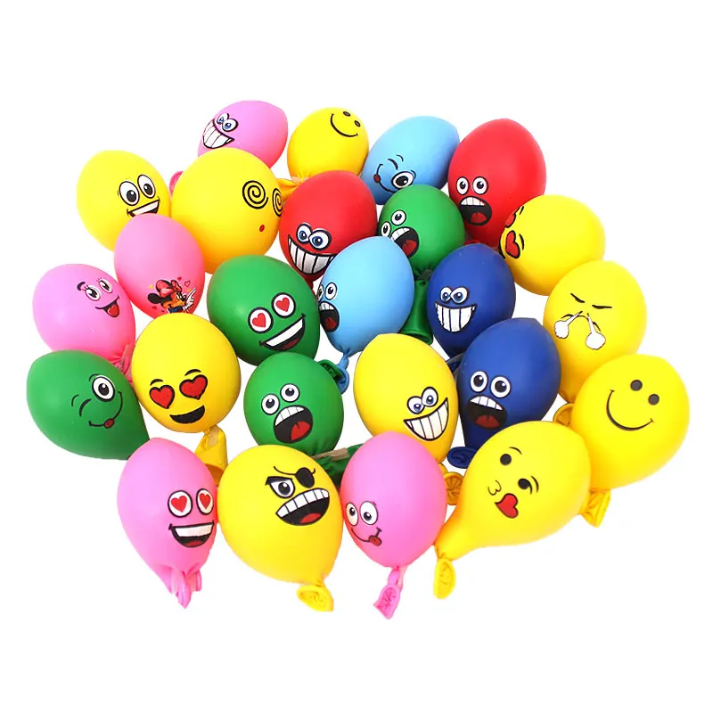 50 Pcs Ballons en Latex Colorés Émotion Série Ballons Drôles de Visage  Différent Ballons Mignons pour Enfant Fête d'Anniversaire Garçons Fille  Baby