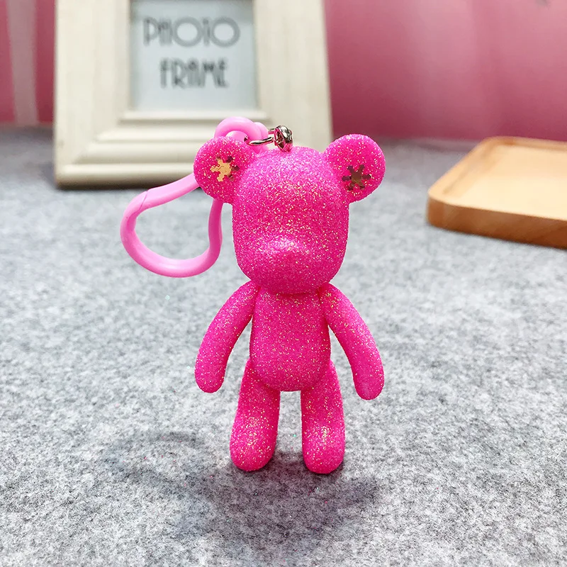 rose Bomgom мультфильм Popobe Gloomy Медведь Момо винил пластик брелок сумка Подвеска с героем Аниме Дети игрушки кукольный брелок TKK049-blue - Цвет: rose