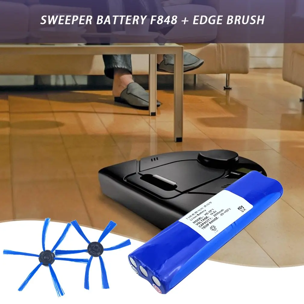 14,8 V 2800mAh 18650 литий-ионный аккумулятор боковая щетка набор для Philips Robotics FC8820/FC8810 аксессуары для пылесоса запчасти
