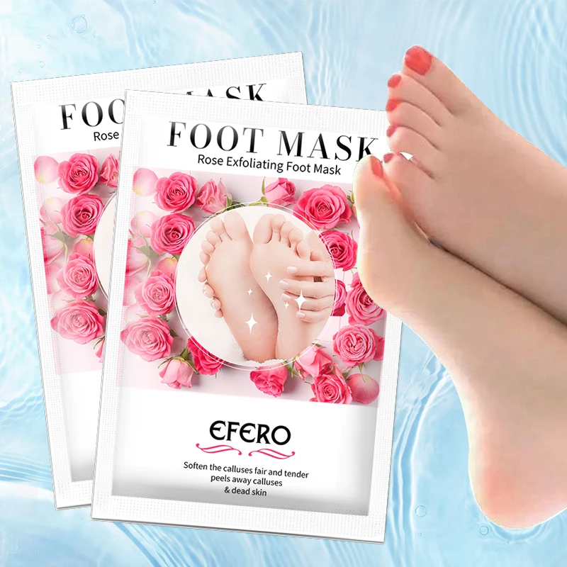 

Rose Feet Peeling Mask Pedicure Socks Foot Cream Remove Dry Skin Moisture Feet Mask Feet Exfoliating Foot Mask Peeling Dead Skin