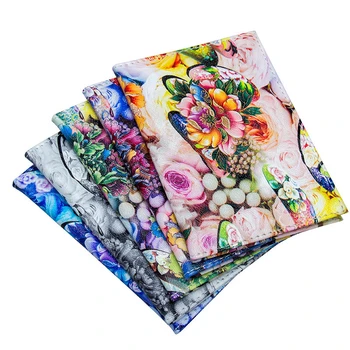 

Flower Peony Floral PU Leather Passport Covers Holder ID Bank Credit Card Bag Business Men Women Wallet Case Travel Accessories