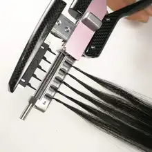 Isheeny 40-50cm 6D 2nd Generation Extensions Human Hair 10pcs/set Invisible Micro Beads Hair 100% Natural Human Hair 50 strands