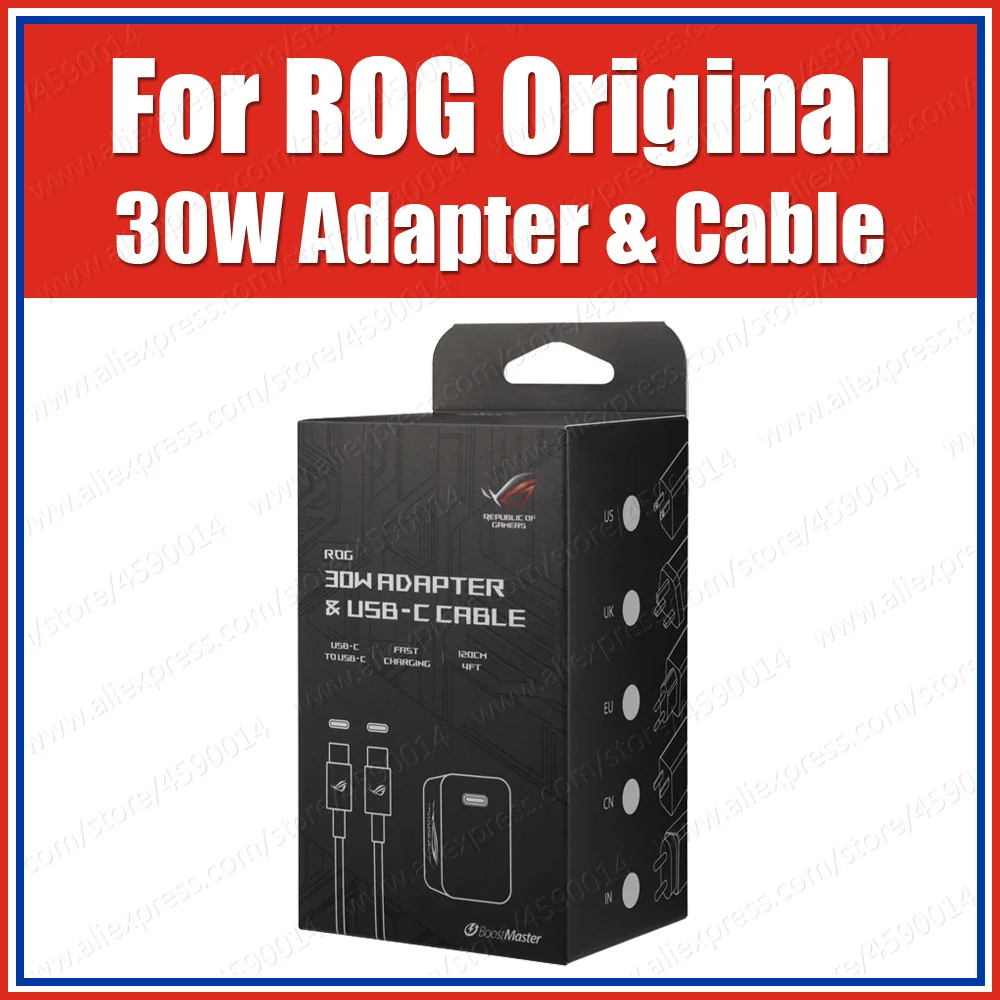 

PowerSafe QC4.0 PD3.0 ROG Phone 2 Charger Power Adapter 30W USB-C Cable 11V 3A