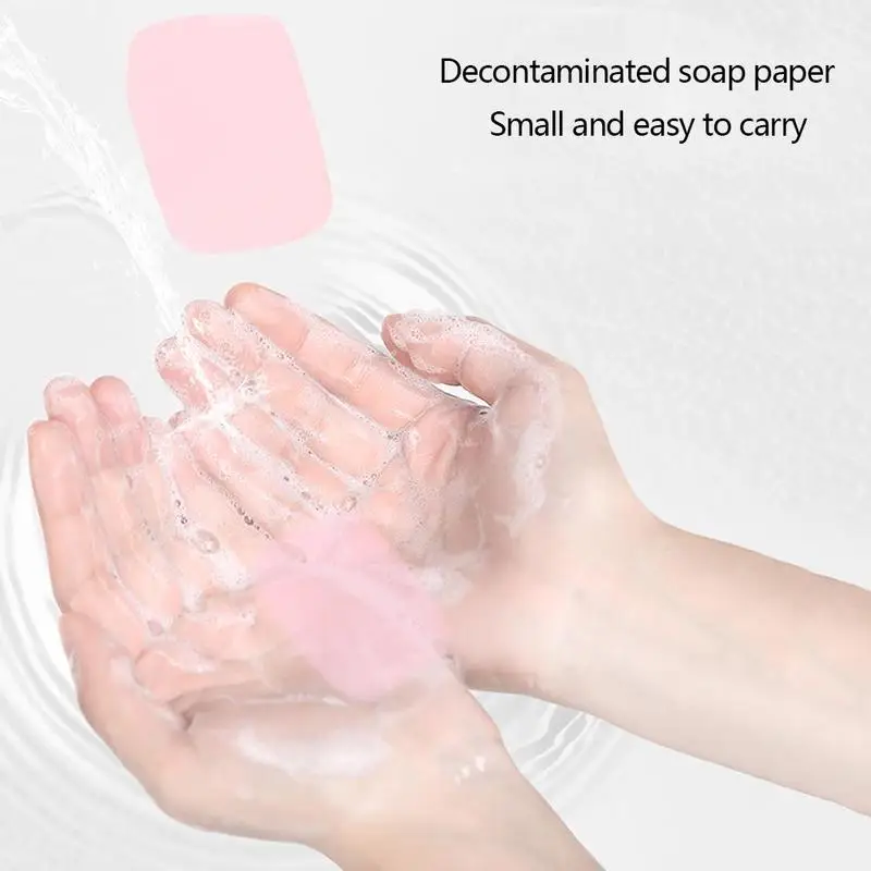 

Skin Care Soap Paper Lavender Scent Paper Soap Boxed Decontamination Soap Clean Paper Sheet Soap Paper