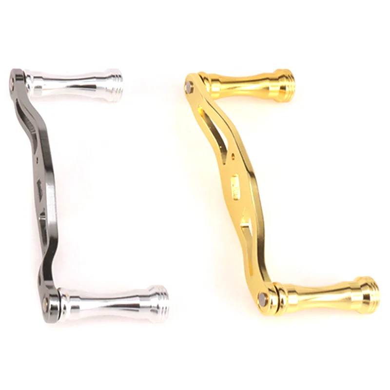 HOT-Fishing Reel Double Handle Full Metal Double Grip Handle Fishing Rod Reel Knob Universal Drip Wheel Drum Modification Access