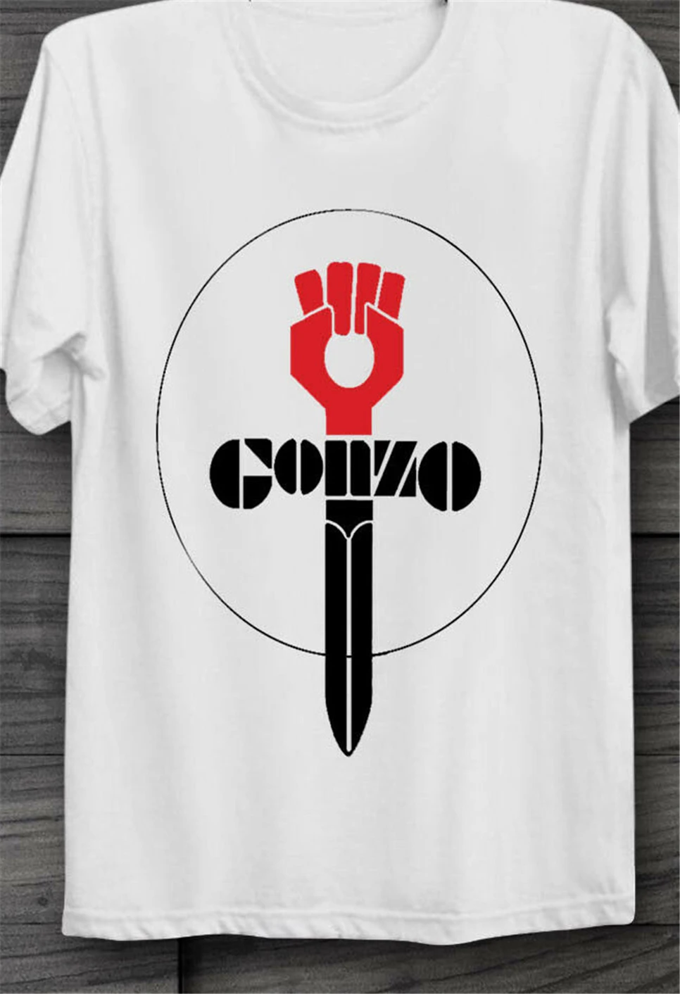 Gonzo футболка Охотник с томпсоном Мужская 1970 года B79 летние топы круглым вырезом |