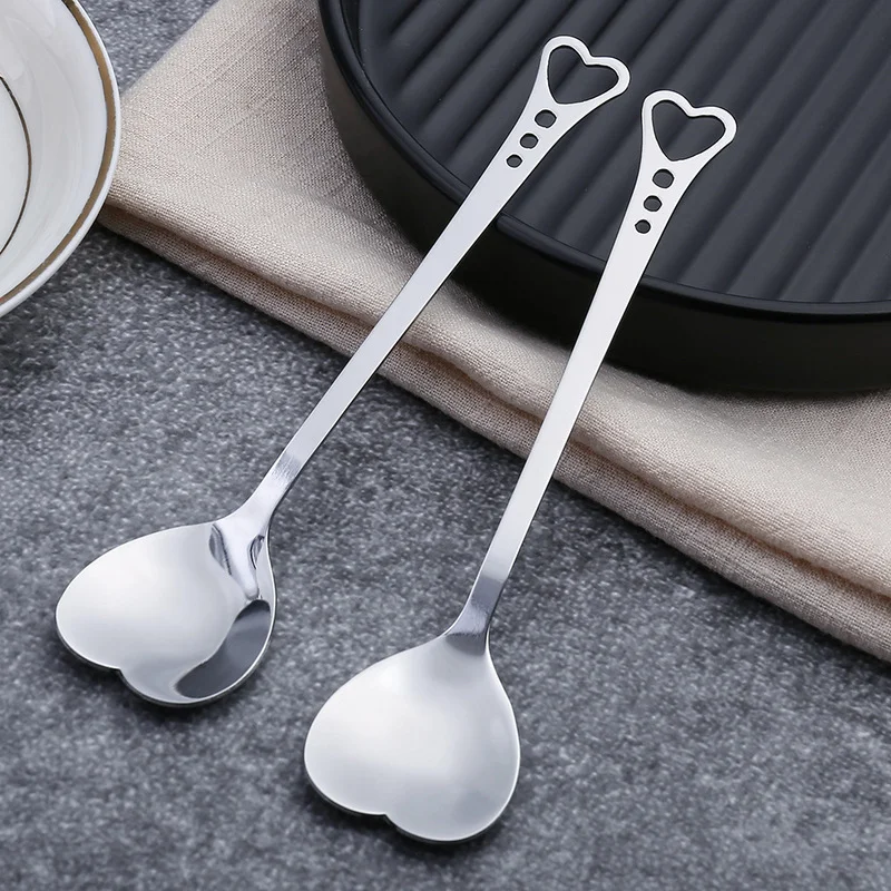 10Pcs-Stainless-Steel-Heart-Shape-Coffee-Spoon-Kitchen-Accessories ...