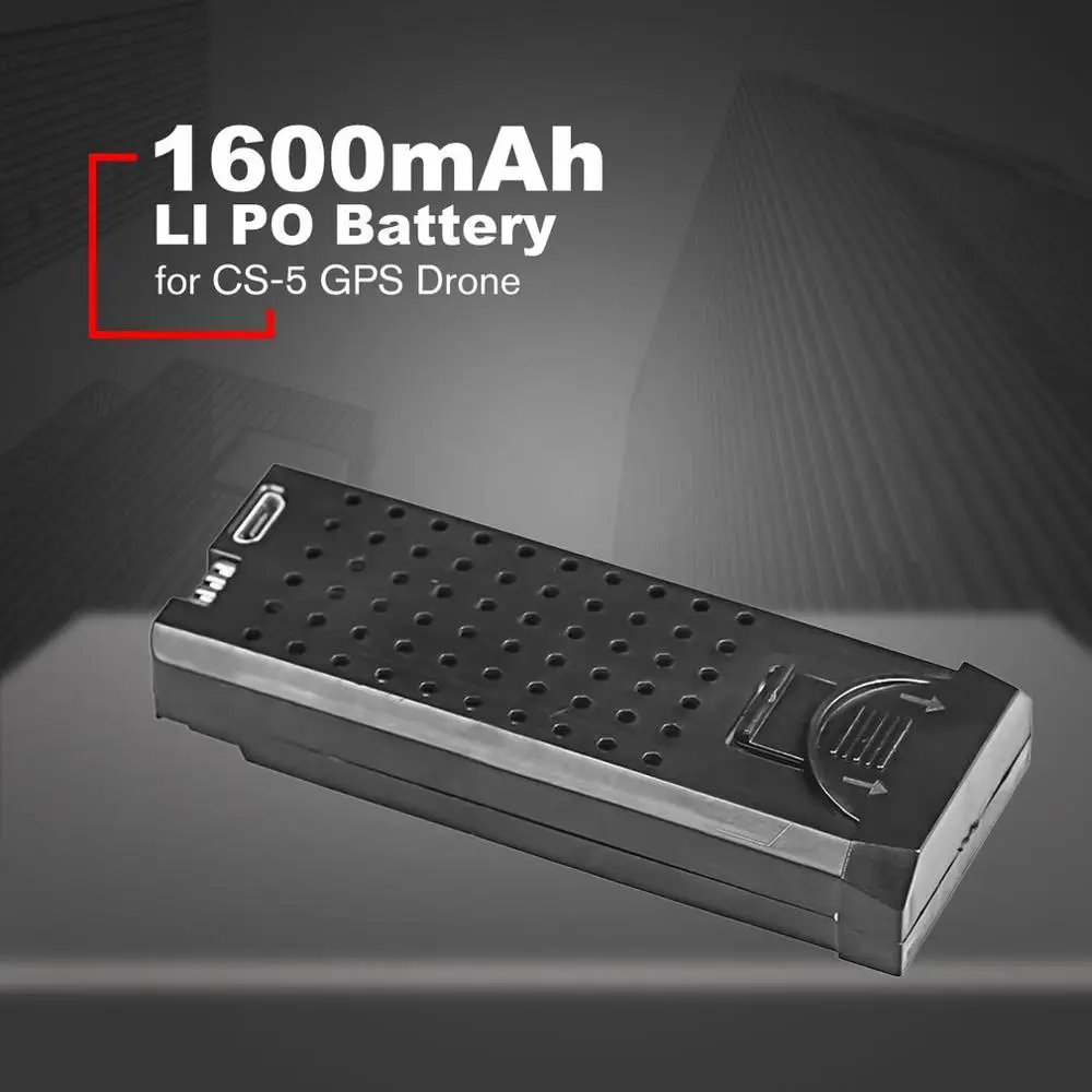

RC Lion Battery Drone Battery Spare Battery Replaceable Lithium Battery 1600mAh LI PO Battery for CS-5 GPS Drone