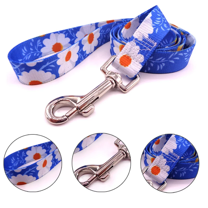 heavy duty dog collars	 1.2M Pet Leash Bohemian Printed Dog Leashes Fashion Ethnic Style Leads Rope For Small Medium Large Dogs Chien Walking Supplies dog collars green