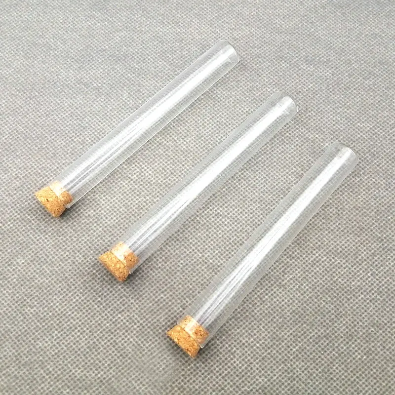 

12pcs/lot Lab 13x100mm Flat bottom Clear Glass Test Tube With Cork Wooden Stoppers for School Laboratory experiment
