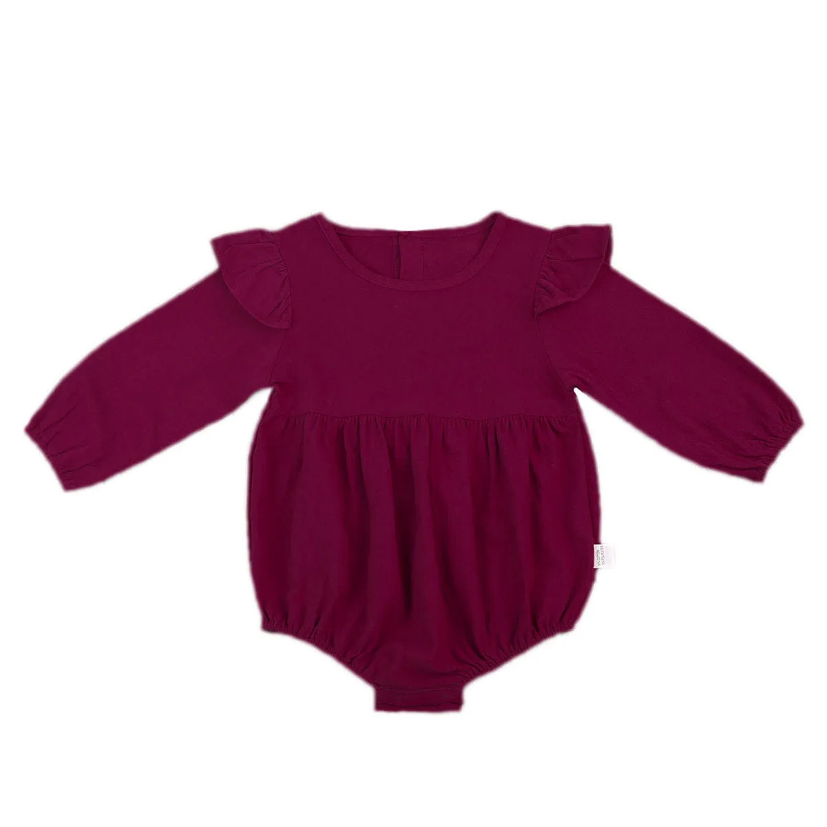 Весенне-осенняя одежда для младенцев осенняя одежда с рукавами-бабочками для маленьких девочек Комбинезон для малышей с длинными рукавами