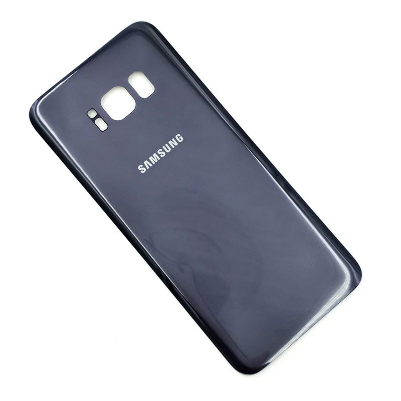Чехол для SAMSUNG Galaxy S8 G950F со стеклянной задней батареей, чехол для ремонта задней двери, запасные части с клейкой наклейкой