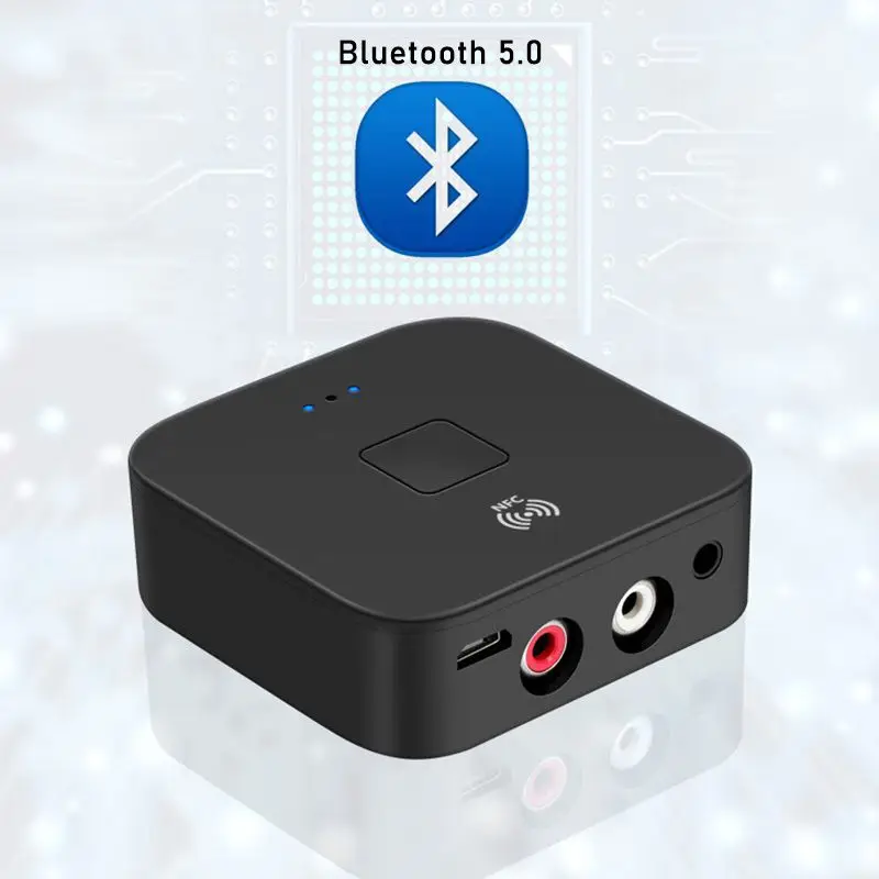 NFC Bluetooth 5,0 приемник музыкальный плеер 3,5 мм Aux беспроводной аудио адаптер