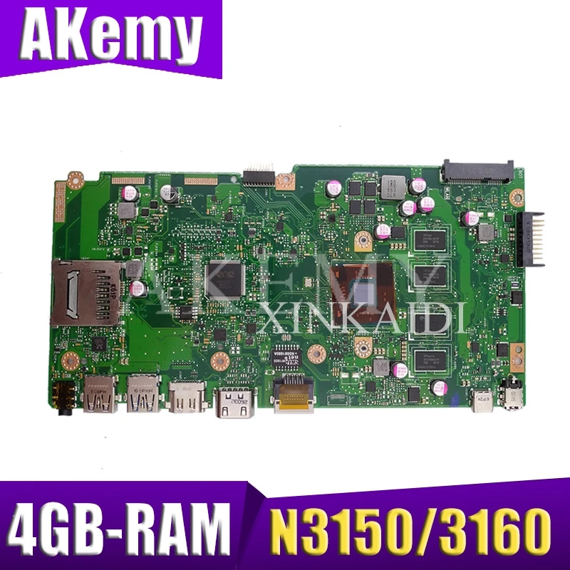 Новинка! Материнская плата для ноутбука X540SA 4GB-RAM N3150/3160 CPU REV 2 0 ASUS X540 X540S X540SAA