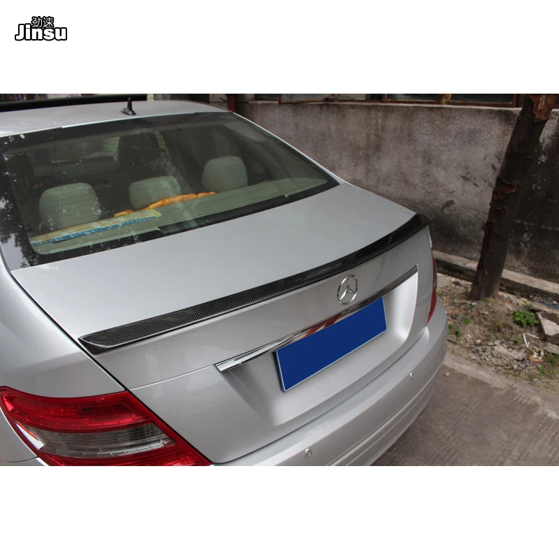 Задний спойлер для багажника AMG style из углеродного волокна Benz C class c180k c200 c250 c350 sedan