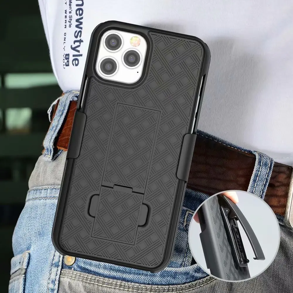 Belt Clip Holster Kickstand Back Cover for Iphone 12 Pro Max Mini 11 6 7 8 Plus Xs X Xr Full Protection Phone Case Coque | Мобильные