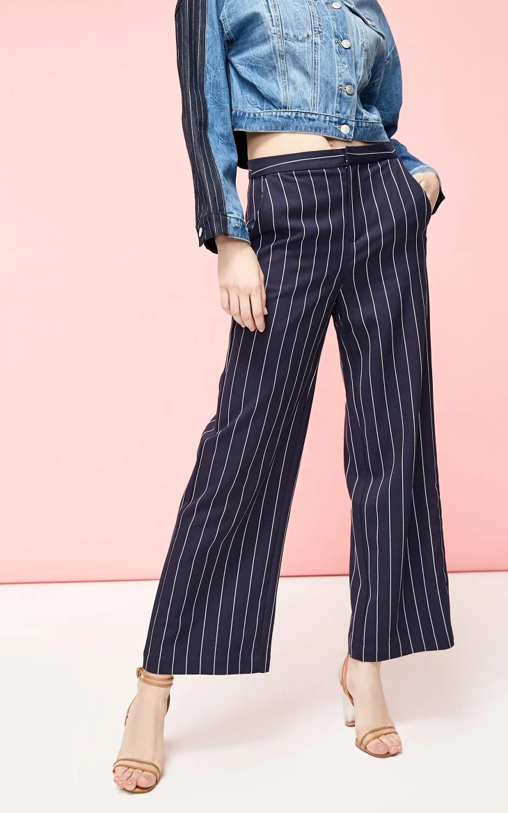 Vero Moda Женские клетчатые прямые широкие повседневные брюки | 3191Pl501