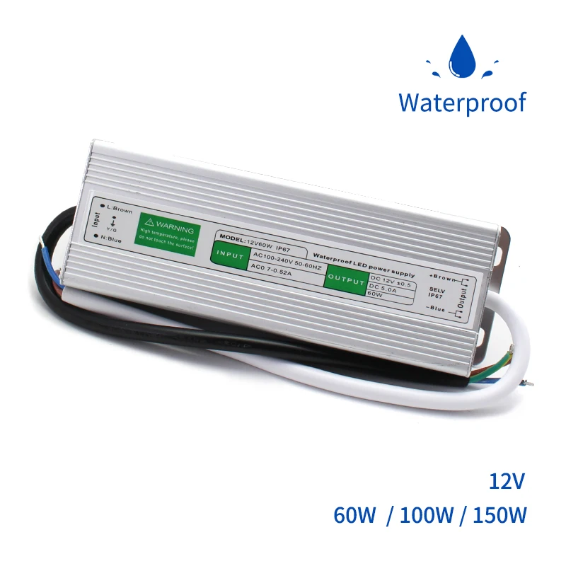 12V источник питания трансформаторы для освещения AC 110 220 V адаптер DC открытый
