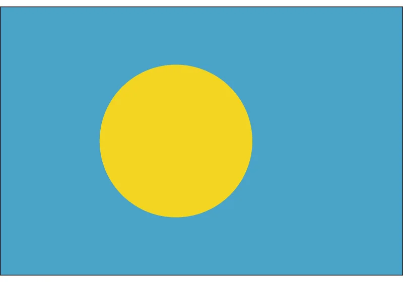 Free shipping Palau Flag 90*150cm/60*90cm/30*45cm/15*21cm