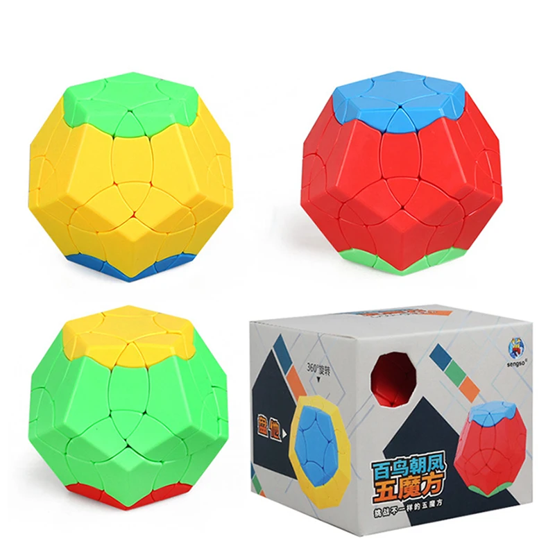 ShengShou BaiNiaoChaoFeng 12 Сторон волшебный куб странной формы/Megaminx Magico Cubo Развивающие игрушки для детей - Цвет: 1Pc random color