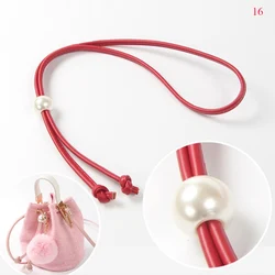 New Detachable PU Leather Replacement Bag Strap 120cm Bucket Bags Drawstring Bunches Backpack Beam Pocket Accessories Handle