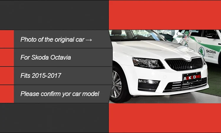 Автомобильный Стильный чехол на голову для Skoda Octavia, светодиодный фонарь Octavia, Светодиодный фонарь H7 D2H HID Angel Eye, биксеноновый луч