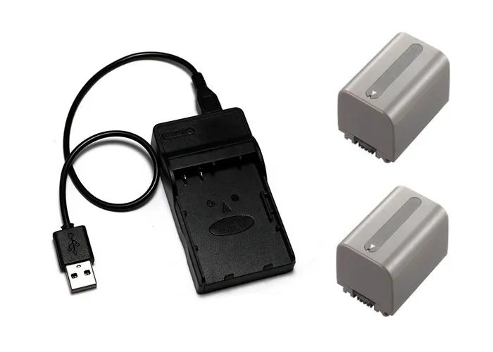 NP-FP60, NP-FP70, NP-FP71 FP60 FP70 Батарея+ USB Зарядное устройство для sony AC-VQP10 ACC-TCP5 DCR-DVD103 DVD105 DVD202E DVD203 HC16E HC18 - Цвет: Цвет: желтый