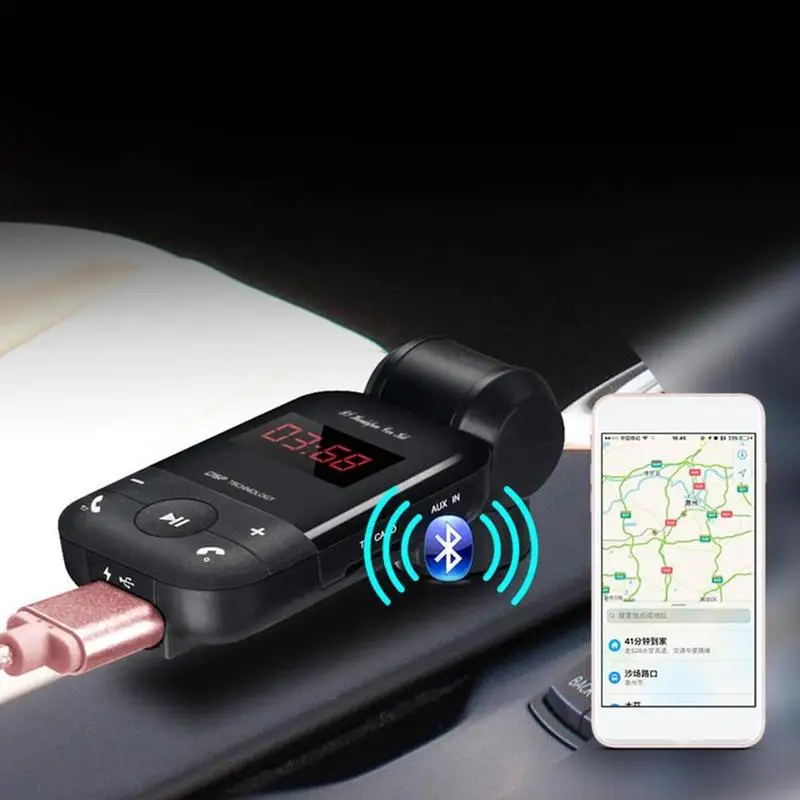 Bluetooth V3.0 автомобильный fm-передатчик стерео Bluetooth громкой связи автомобильный комплект MP3 музыкальный плеер аудио приемник адаптер автомобильный fm-передатчик