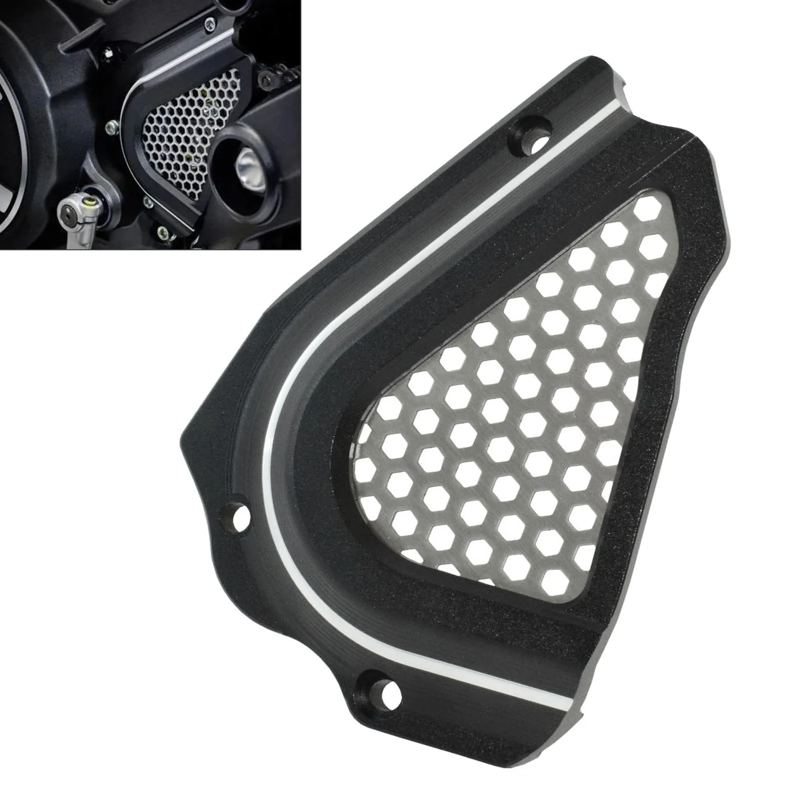 Front Sprocket Cover Chain Guard Black for DUCATI Scrambler 400/800