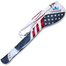 Чехол для гольф-клуба большой емкости с защитой от царапин водонепроницаемый складной флаг США сумка для досуга Диапазон Сумка через плечо для путешествий сумка