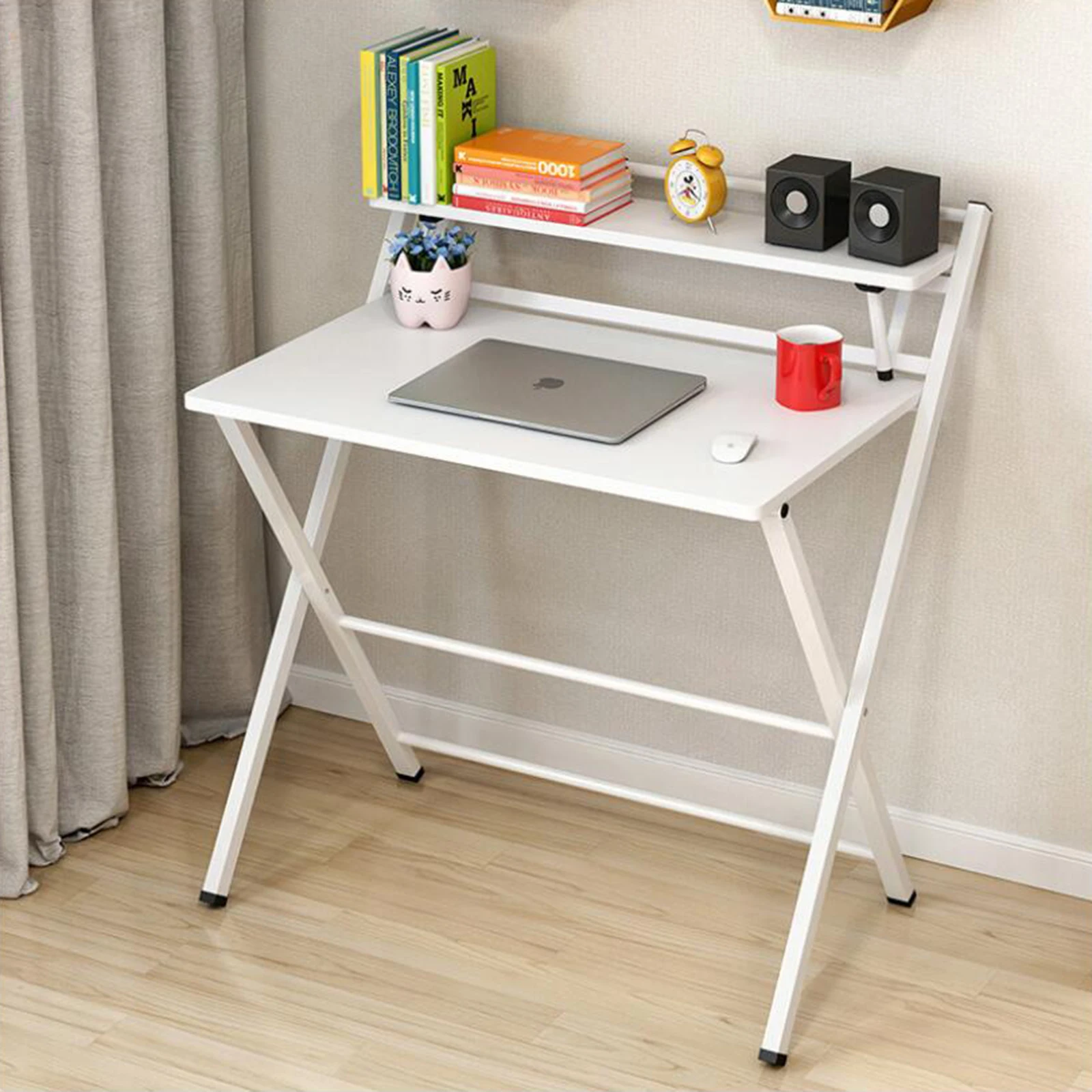 Anmas  home  black/white Foldable Space Save Computer Desk Office Laptop Study Desk Table